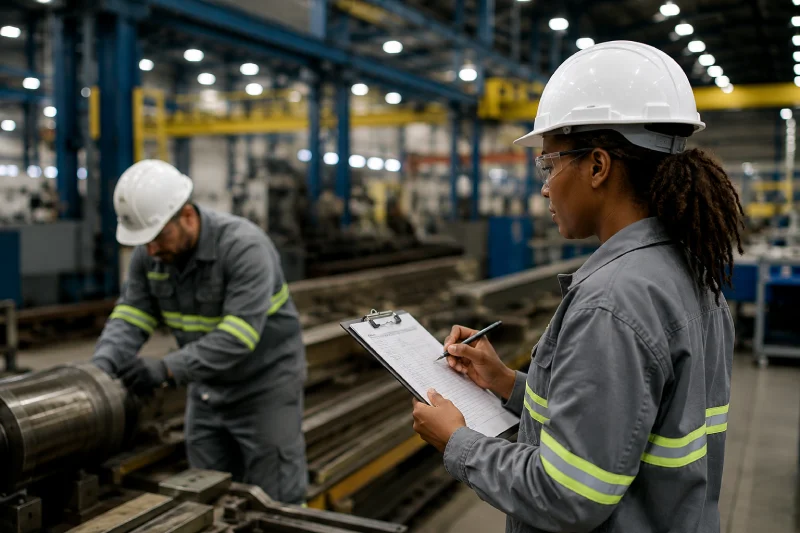 Técnico de segurança em inspeção de área operacional